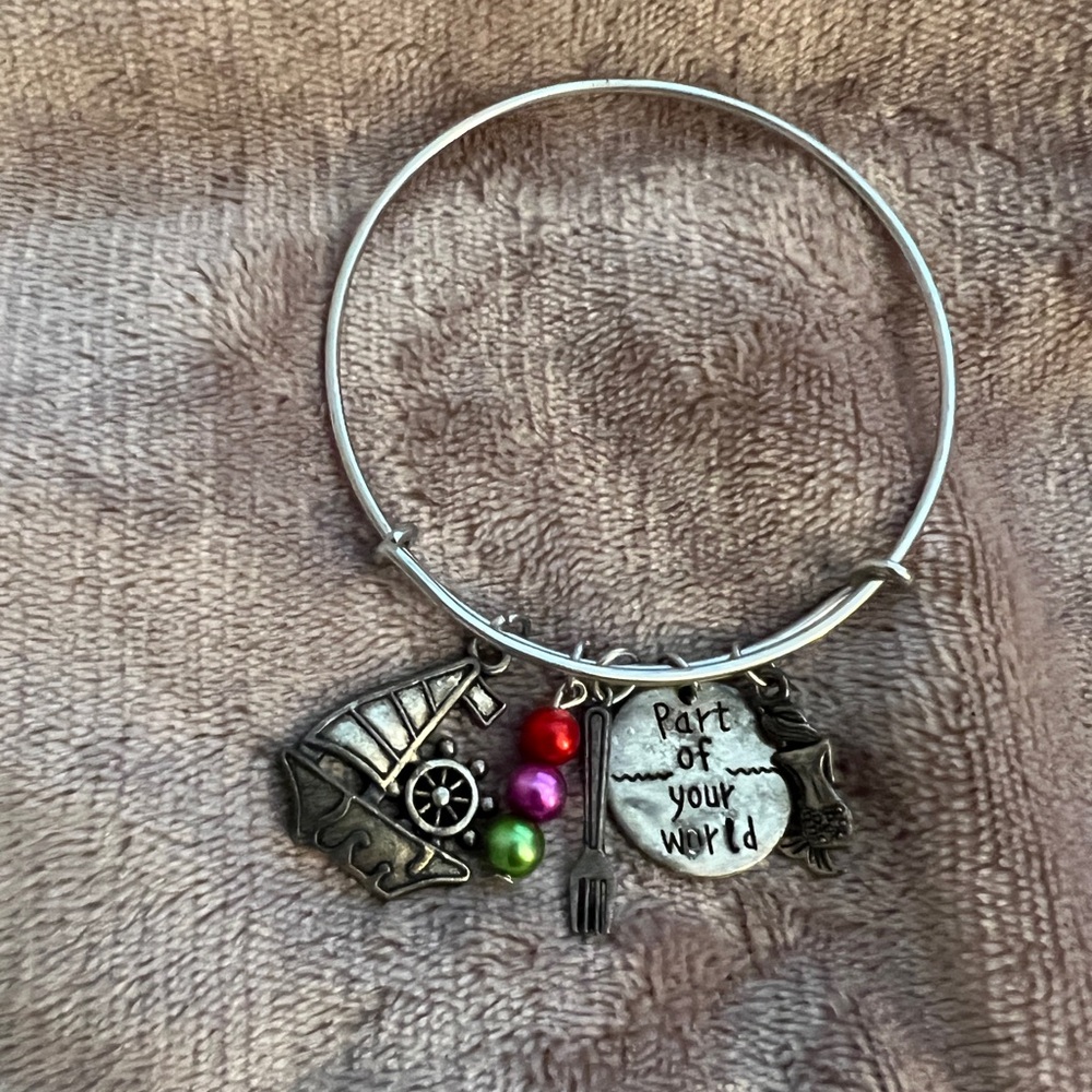 Mermaid Silver Charm Bracelet